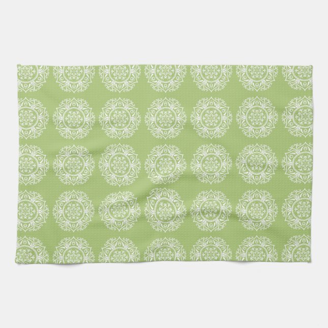 Lichen Mandala Tea Towel (Horizontal)