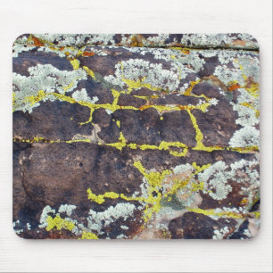 Lichens On Rock No. 3 Mouse Mat