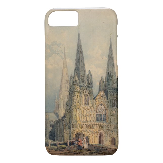 Lichfield Cathedral, Staffordshire, 1794 (w/c over Case-Mate iPhone Case (Back)