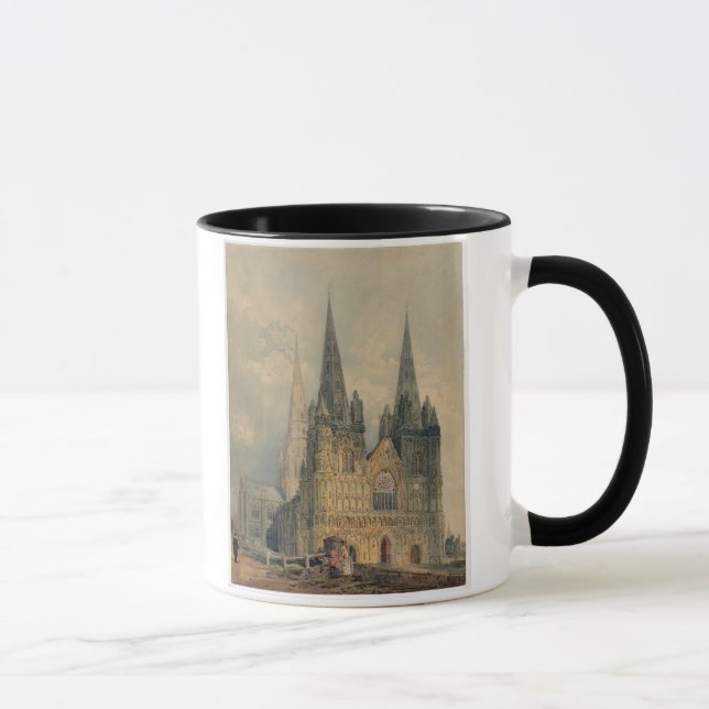 Lichfield Cathedral, Staffordshire, 1794 (w/c over Mug (Right)