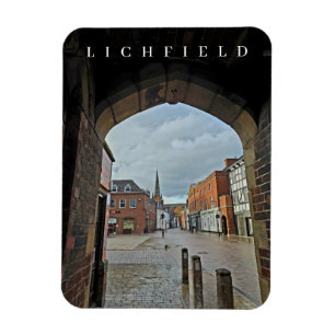 Lichfield city centre view fridge magnet