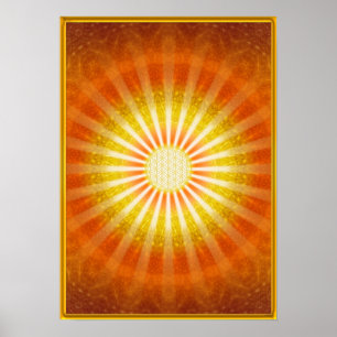 Lichtblicke - Gold Rahmen - Poster