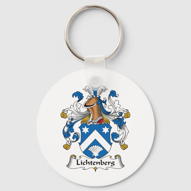Lichtenberg Family Crest Key Ring (Front)