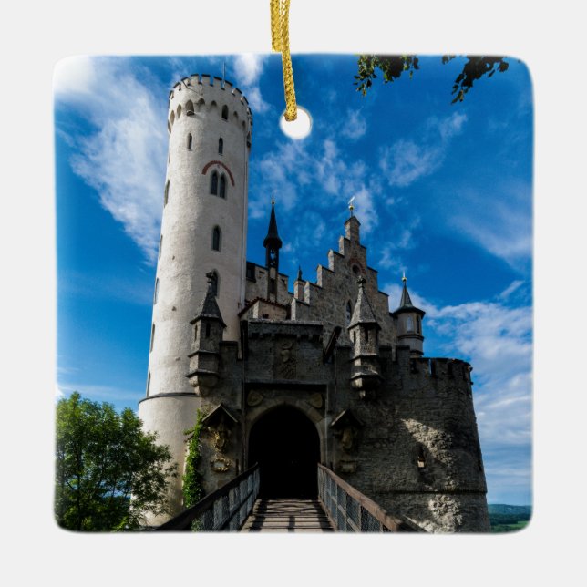 Lichtenstein Castle - Baden-wurttemberg Ceramic Ornament (Front)
