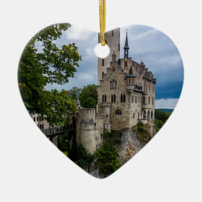Lichtenstein Castle - Baden-wurttemberg - Germany Ceramic Tree Decoration (Front)