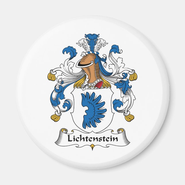 Lichtenstein Family Crest Magnet (Front)