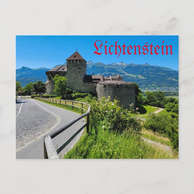Lichtenstein - Vaduz Castle Holiday Postcard (Front)