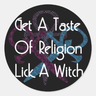 Lick A Witch Classic Round Sticker