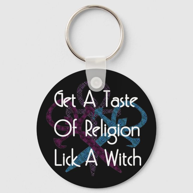 Lick A Witch Key Ring (Front)