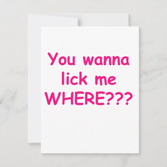 lick me where pink (Front)