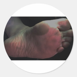 LICK MY SOLE CLASSIC ROUND STICKER