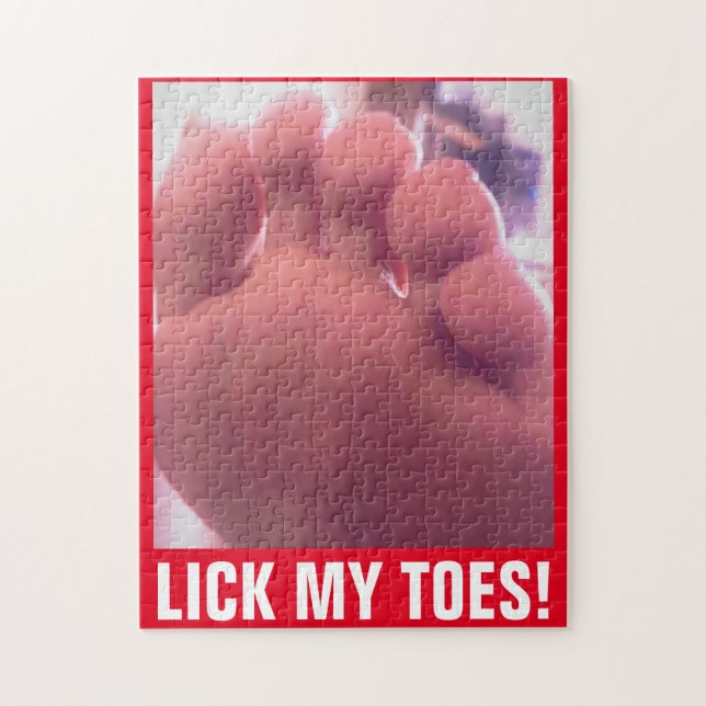 LICK MY TOES JIGSAW PUZZLE (Vertical)