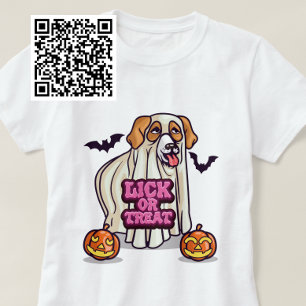Lick Or Treat Dog Ghost T-Shirt