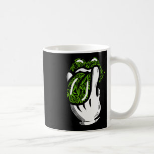 Lick Smoke Weed Leaf Pattern Pot Gift  Coffee Mug