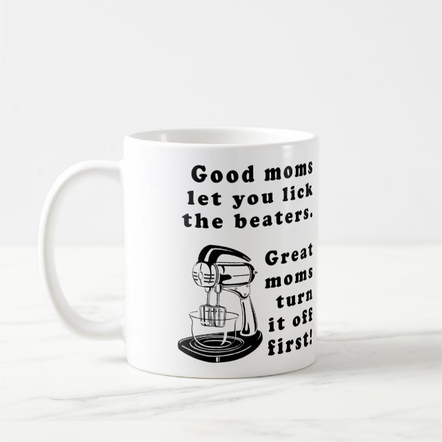Lick The Beaters Funny Mum Mother Mug (Left)
