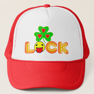 §☺Lick the Lucky Irish Shamrock Fun Trucker Hat☺§ Hat