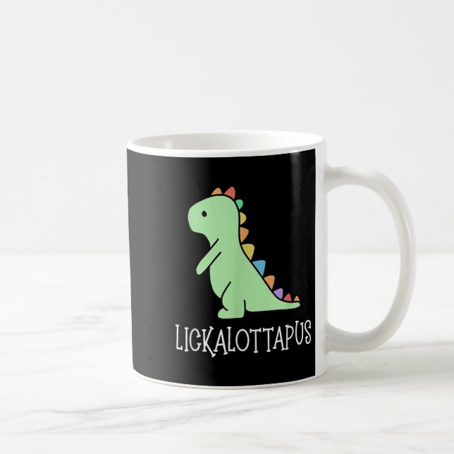 Lickalottapus Funny Lesbian Lgbtq Pride, Funny Hum Coffee Mug (Right)