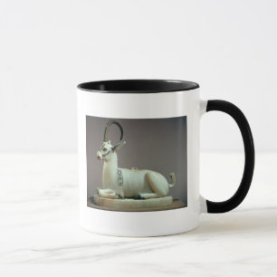 Lid of an unguent jar in the form of an ibex mug
