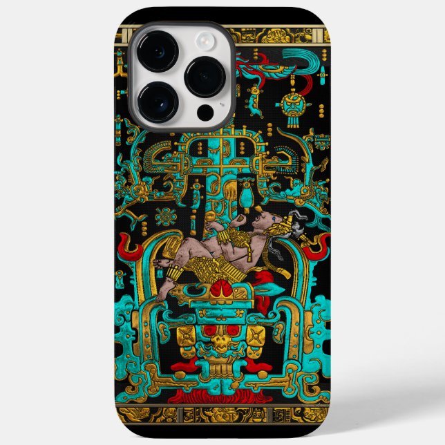 Lid of Great Tomb of Pakal - Palenque Astronaut Case-Mate iPhone Case (Back)