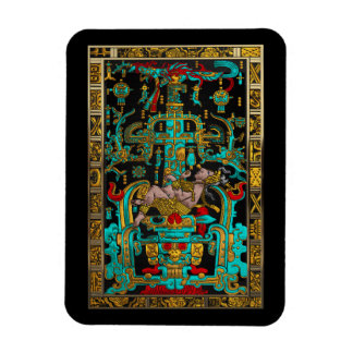 Lid of Great Tomb of Pakal - Palenque Astronaut Magnet