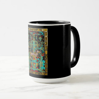 Lid of Great Tomb of Pakal - Palenque Astronaut Mug