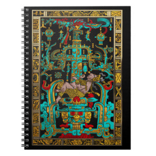 Lid of Great Tomb of Pakal - Palenque Astronaut Notebook