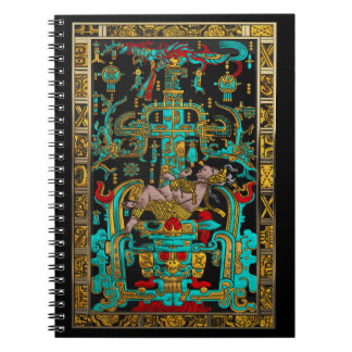 Lid of Great Tomb of Pakal - Palenque Astronaut Notebook