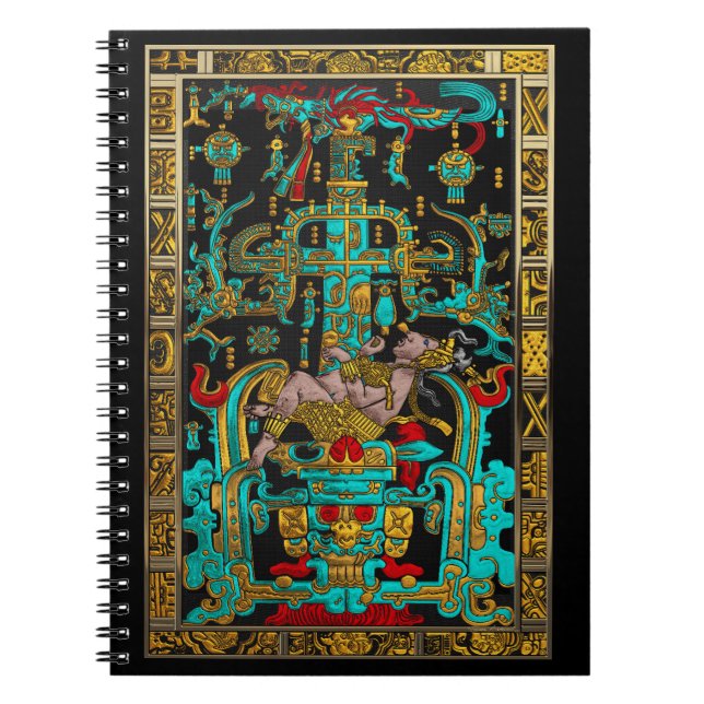 Lid of Great Tomb of Pakal - Palenque Astronaut Notebook (Front)