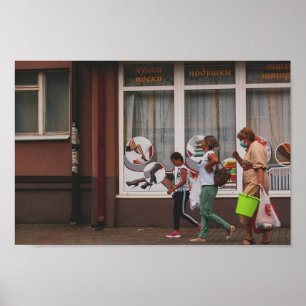 Lida Belarus Architecture Street 3 Generations Poster