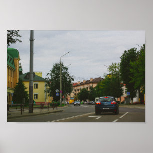 Lida Belarus Architecture Street View Cityscape Poster