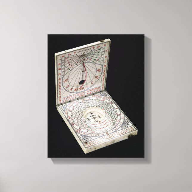 Lidded compass, 1627 canvas print (Front)