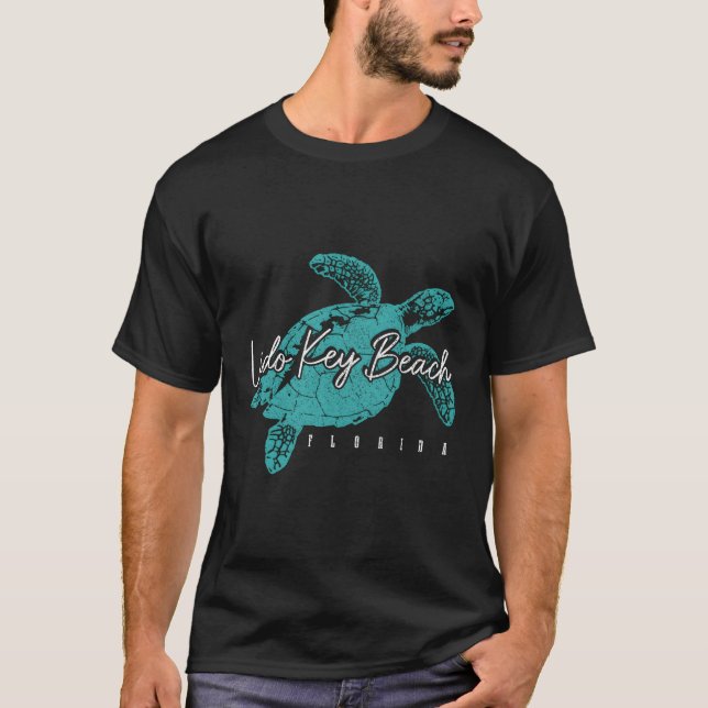 Lido Key Beach Florida Fl Sea Turtle Scuba Diving  T-Shirt (Front)