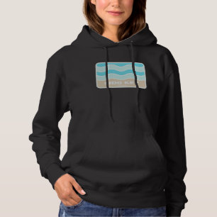 Lido Key Florida Retro FL Waves Beach Souvenir Hoodie