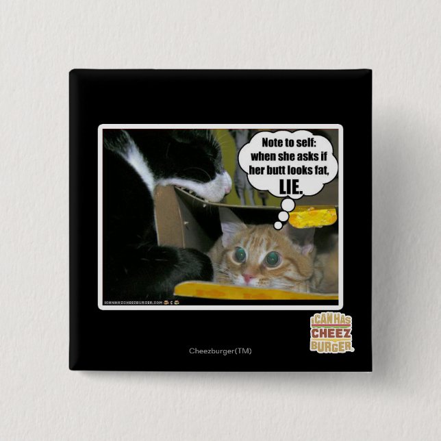 LIE 15 CM SQUARE BADGE (Front)