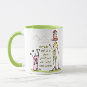 Lie in Green Pastures Mug