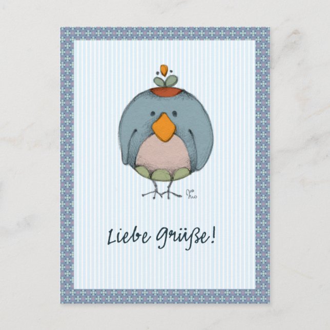 Liebe Grüße! Postcard (Front)