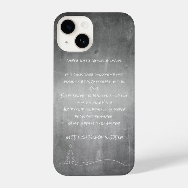 Lieber guter Weihnachtsmann iPhone Case (Back)