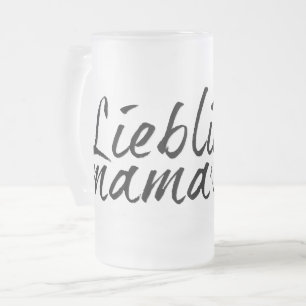 Lieblingsmama Frosted Glass Beer Mug