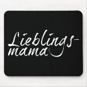 Lieblingsmama - weiß 00001 mouse mat