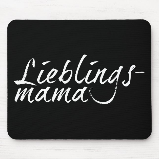 Lieblingsmama - weiß 00001 mouse mat (Front)