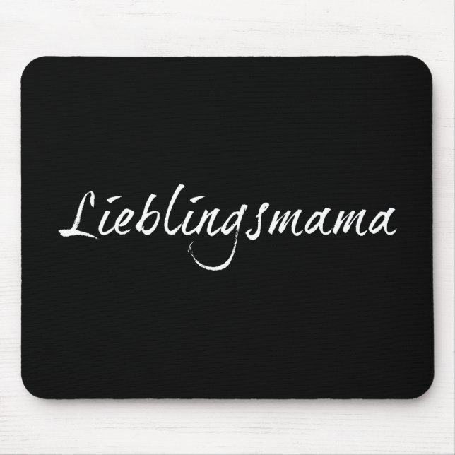 Lieblingsmama - weiß 00001 mouse mat (Front)