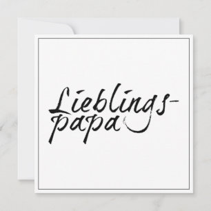 Lieblingspapa - schwarzer Schriftzug 00001