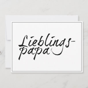 Lieblingspapa - schwarzer Schriftzug 00001