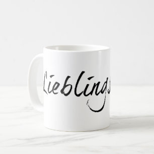 Lieblingspapa - schwarzer Schriftzug 00001 Coffee Mug