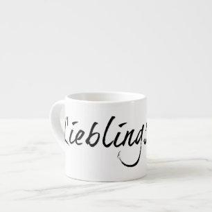 Lieblingspapa - schwarzer Schriftzug 00001 Espresso Cup