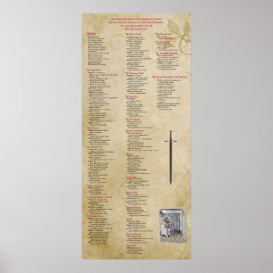 Liechtenauer Zettel Print, Poster Paper (Matte)