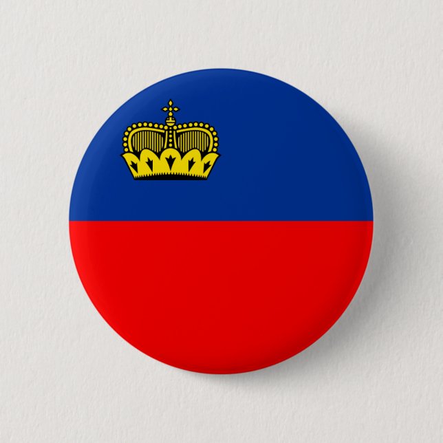 liechtenstein 6 cm round badge (Front)