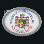 Liechtenstein belt buckle<br><div class="desc">Liechtenstein: Size does NOT matter!  Using the "Customise it" function,  you can change (edit) the background colour of this item,  and add your own text if you wish. See my store for other Liechtenstein items.</div>