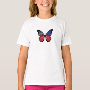 Liechtenstein Butterfly Flag T-Shirt