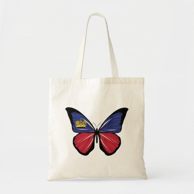 Liechtenstein Butterfly Flag  Tote Bag (Front)